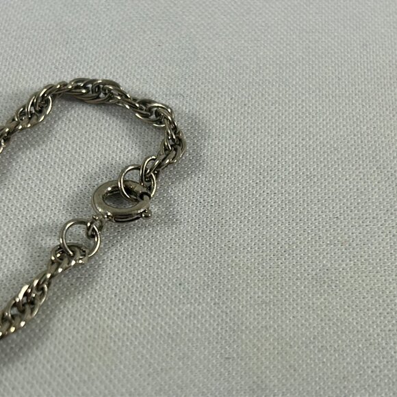 Vtg Yellow Rose Oval Pendant Cameo Style Necklace Silver Tone Ornate Cottagecore - Picture 8 of 11